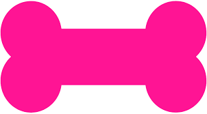 Pink dog bone